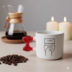 1 NOLU HAYRANINIM-KURDELE KUPA - KIRMIZI SAP - 