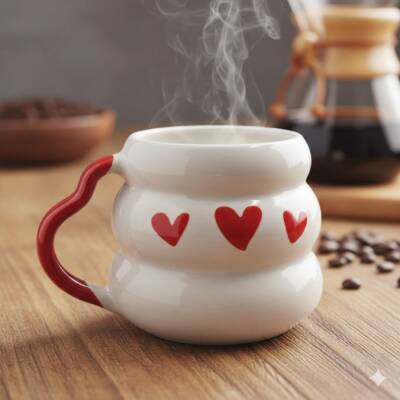 3 KALP-KOVAN KUPA - KIRMIZI SAP - 1