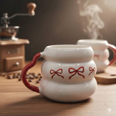 3LÜ KURDELE-KOVAN KUPA - KIRMIZI SAP - 1