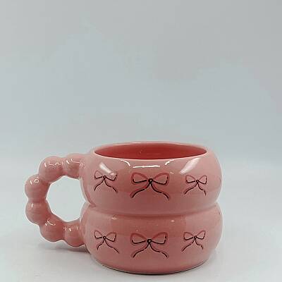 3LÜ PEMBE KURDELE-HARMONİ KUPA - PEMBE SAP PEMBE GÖVDE - 1