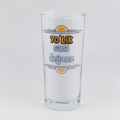 70LİK SANA DEĞMEZ-RAKI BARDAĞI - ŞEFFAF - 1