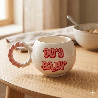 90S BABY-BALONCUK KUPA - PEMBE SAP - 1