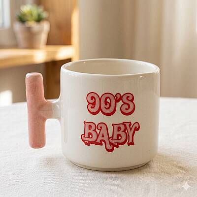 90S BABY-T KUPA - PEMBE SAP - 1