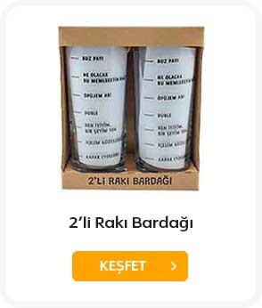 İKİLİ RAKI BARDAĞI