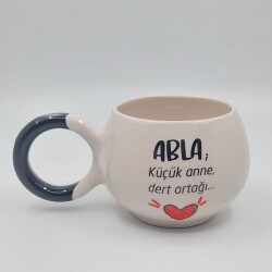 ABLA KÜÇÜK ANNE - BALONCUK KUPA - SİYAH SAP - 