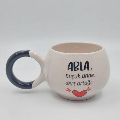 ABLA KÜÇÜK ANNE - BALONCUK KUPA - SİYAH SAP - 1