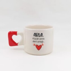 ABLA KÜÇÜK ANNE - KALP KUPA - KIRMIZI SAP - 3