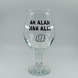AH ALAN NAH ALIR-CAM BİRA BARDAĞI - ŞEFFAF - 