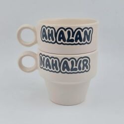 AH ALAN & NAH ALIR-İKİLİ ESPRESSO BARDAĞI - TRANSPARAN - 1