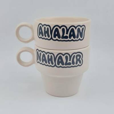 AH ALAN & NAH ALIR-İKİLİ ESPRESSO BARDAĞI - TRANSPARAN - 1