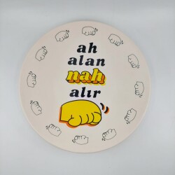 AH ALAN NAH ALIR-SATÜRN SUNUM TABAĞI - TRANSPARAN GÖVDE - 