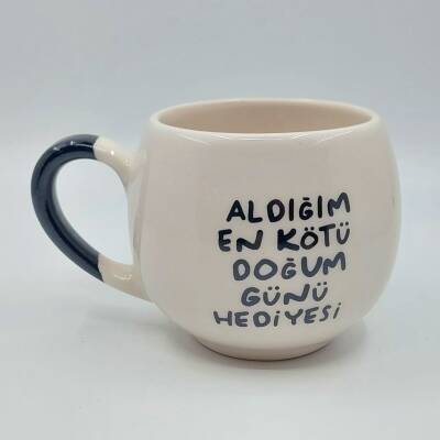 ALDIĞIM EN KÖTÜ DOĞUM GÜNÜ HEDİYESİ-BALON KUPA - SİYAH SAP - 1
