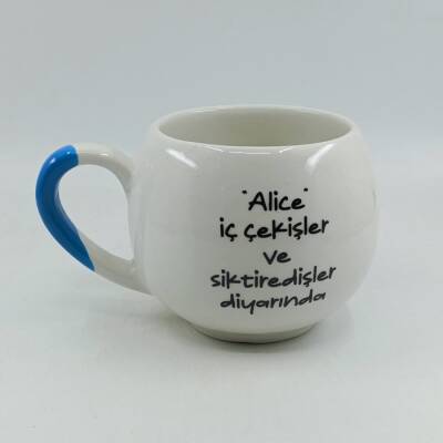 ALİCE İÇ ÇEKİŞLER DİYARINDA-BALON KUPA - AÇIK MAVİ SAP - 1