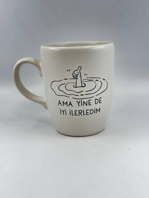 AMA YİNE DE İYİ İLERLEDİM-OVAL KUPA - TRANSPARAN SAP - 1