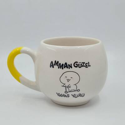 AMMAN GÜZEL YAVAŞ YÜRÜ-2-BALON KUPA - SARI SAP - 1