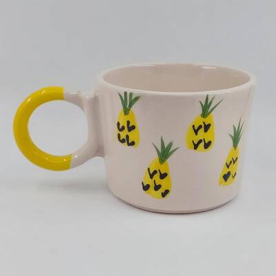 ANANAS - 3D-DÜĞÜM KUPA - SARI SAP - 1