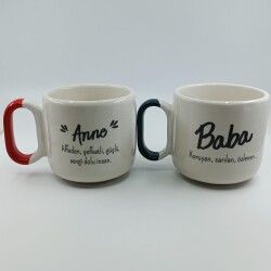 ANNE & BABA-İKİLİ ARYA ÇAY - RENKLİ SAP - 1