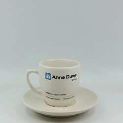 ANNE DUASI-KLASİK TÜRK KAHVESİ FİNCANI - TRANSPARAN GÖVDE - 