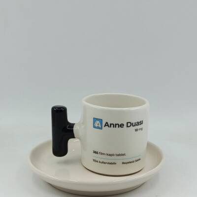 ANNE DUASI-T TÜRK KAHVESİ FİNCANI - SİYAH SAP - 1