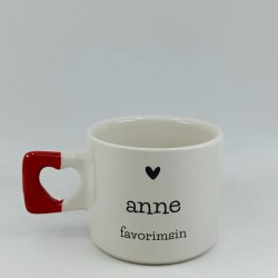 ANNE FAVORİMSİN-KALP KUPA - KIRMIZI SAP - 
