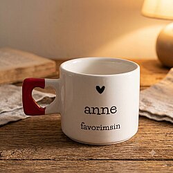 ANNE FAVORİMSİN-KALP KUPA - KIRMIZI SAP - 