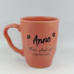 ANNE -KAMPANYALI KUPA - OVAL PEMBE - 