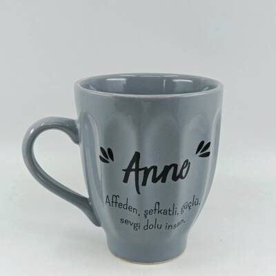 ANNE -KAMPANYALI KUPA - UZUN FORM GRİ - 1