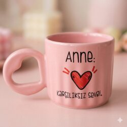 ANNE KARŞILIKSIZ SEVGİ-EROS KUPA - PEMBE SAP PEMBE GÖVDE - 