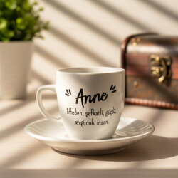 ANNE -KLASİK TÜRK KAHVESİ FİNCANI - TRANSPARAN - 