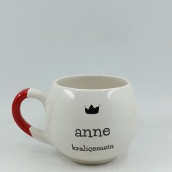 ANNE KRALİÇEMSİN-BALON KUPA - KIRMIZI SAP - 