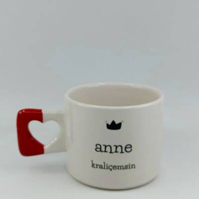 ANNE KRALİÇEMSİN-KALP KUPA - KIRMIZI SAP - 1