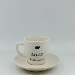 ANNE KRALİÇEMSİN-KLASİK TÜRK KAHVESİ FİNCANI - TRANSPARAN GÖVDE - 