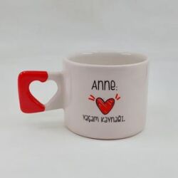 ANNE YAŞAM KAYNAĞI - KALP KUPA - KIRMIZI SAP - 2
