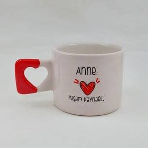 ANNE YAŞAM KAYNAĞI - KALP KUPA - KIRMIZI SAP - 2