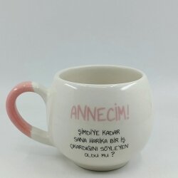 ANNECİM! ŞİMDİYE KADAR SANA-BALON KUPA - PEMBE SAP - 