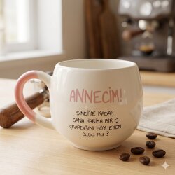 ANNECİM! ŞİMDİYE KADAR SANA-BALON KUPA - PEMBE SAP - 