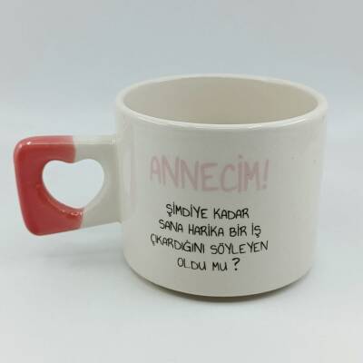 ANNECİM! ŞİMDİYE KADAR SANA-KALP KUPA - PEMBE SAP - 1