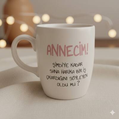 ANNECİM! ŞİMDİYE KADAR SANA - OVAL KUPA - TRANSPARAN SAP - 1