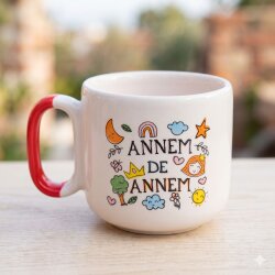 ANNEM DE ANNEM - ARYA ÇAY FİNCANI - KIRMIZI SAP - 