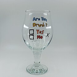 ARE YOU DRUNK-CAM BİRA BARDAĞI - ŞEFFAF - 