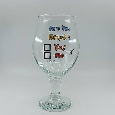 ARE YOU DRUNK-CAM BİRA BARDAĞI - ŞEFFAF - 1