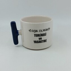 AŞIK OLMAK TEHLİKELİ-T KUPA - KOBALT - 