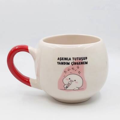 AŞKINLA TUTUŞUP YANDIM - BALON KUPA - KIRMIZI SAP - 1