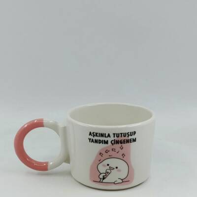 AŞKINLA TUTUŞUP YANDIM -DÜĞÜM KUPA - PEMBE SAP - 1