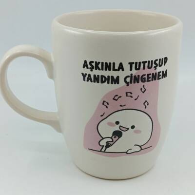AŞKINLA TUTUŞUP YANDIM - OVAL KUPA - TRANSPARAN SAP - 1
