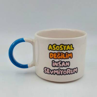 ASOSYAL DEĞİLİM - D KUPA - AÇIK MAVİ SAP - 1