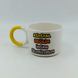 ASOSYAL DEĞİLİM - DÜĞÜM KUPA - SARI SAP - 