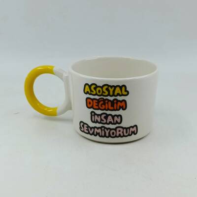 ASOSYAL DEĞİLİM - DÜĞÜM KUPA - SARI SAP - 1