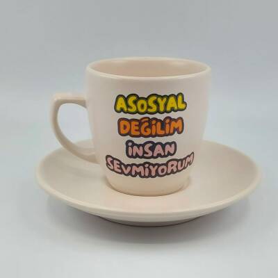 ASOSYAL DEĞİLİM-KLASİK TÜRK KAHVESİ FİNCANI - TRANSPARAN - 1