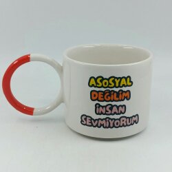 ASOSYAL DEĞİLİM-O KUPA - TURUNCU SAP - 